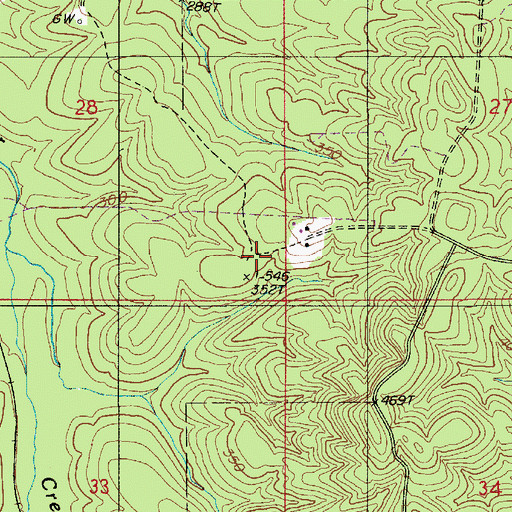 Topographic Map of KWQN-FM (Arcadia), LA