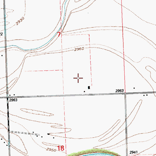 Topographic Map of 28N20W07DC__01 Well, MT