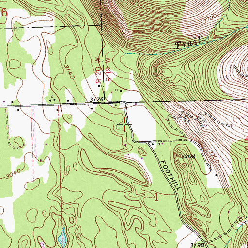 Topographic Map of 28N20W01BA__01 Well, MT
