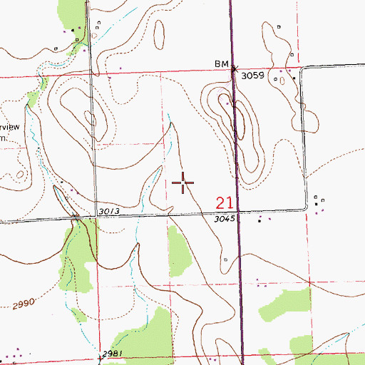 Topographic Map of 29N20W22AB__01 Well, MT