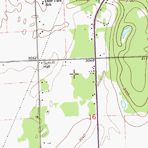 Topographic Map of 29N20W16BA__01 Well, MT