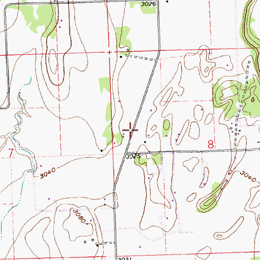 Topographic Map of 29N21W08BC__02 Well, MT