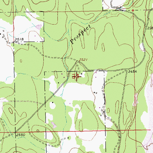 Topographic Map of 30N31W34DBB___ Well, MT