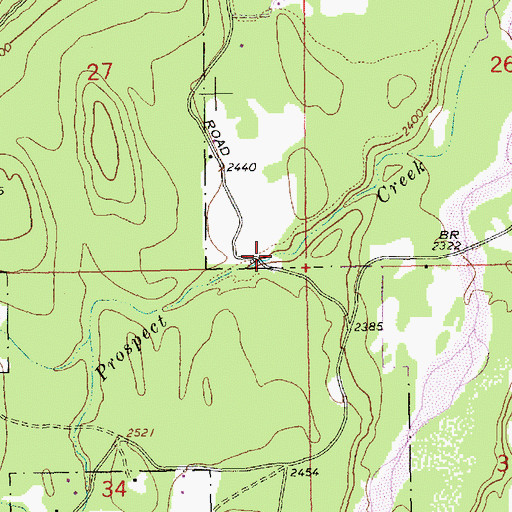 Topographic Map of 30N31W27_DDD__ Well, MT