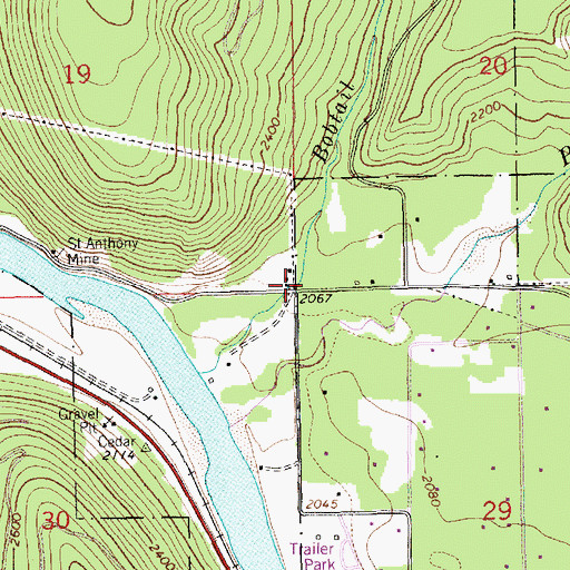 Topographic Map of 31N31W20CCC___ Well, MT