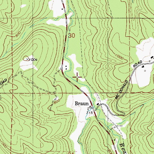 Topographic Map of Koster Spur Number 2 (historical), OR