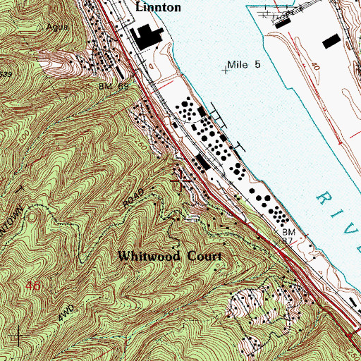 Topographic Map of Glen Harbor (historical), OR