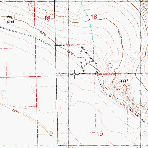 Topographic Map of Albertson Ranch, OR