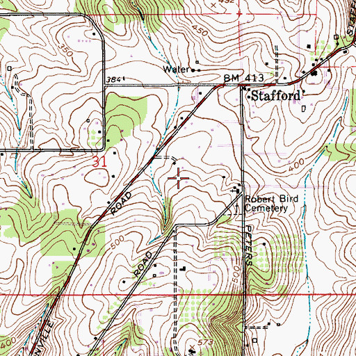 Topographic Map of Francis Davis Airport, OR