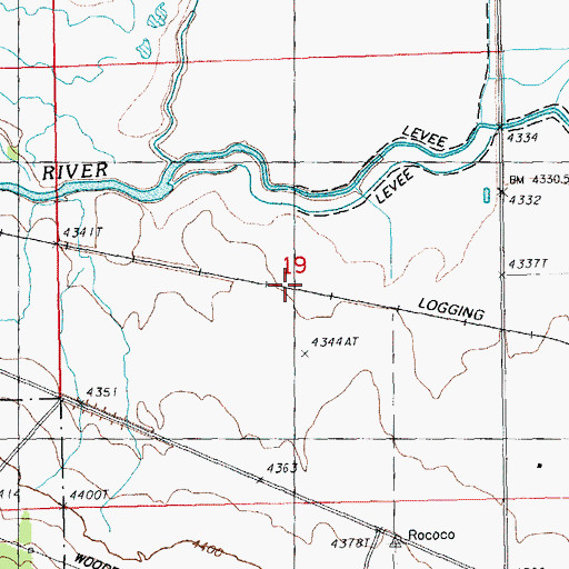 Topographic Map of Northfork, OR