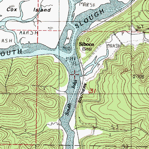 Topographic Map of Demming Creek, OR