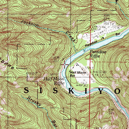 Topographic Map of Wild Rogue Wilderness, OR