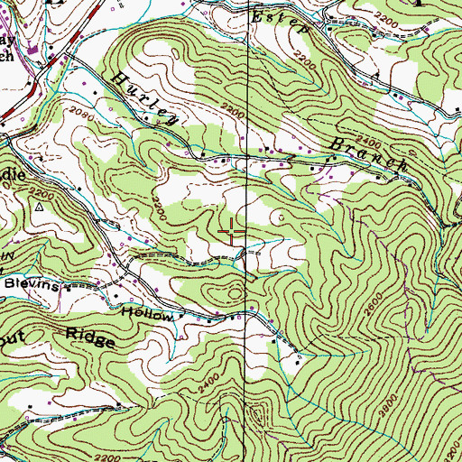 Topographic Map of Grindstaff Prospect, TN