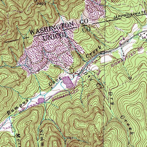 Topographic Map of West Ore Bank Hollow, TN