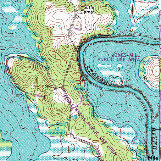 Topographic Map of Mabry Cemetery, TN