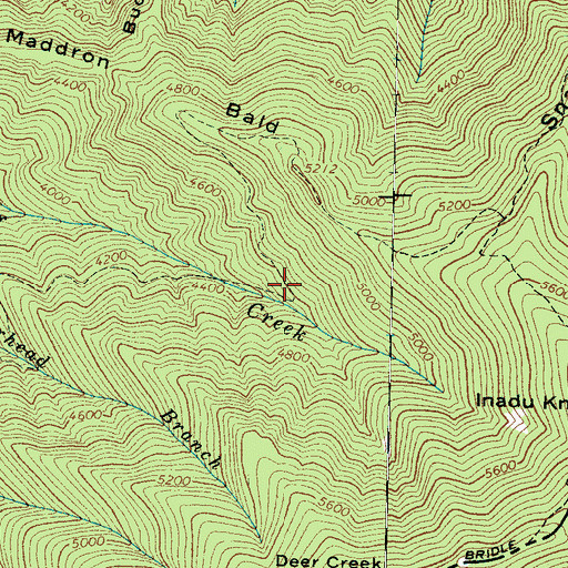 Topographic Map of Otter Creek Campsite, TN