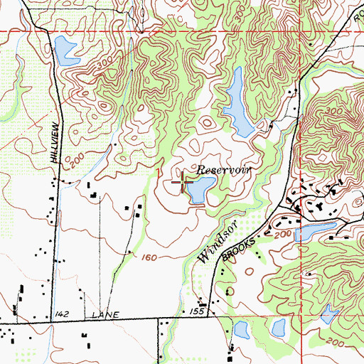Topographic Map of Allan Ranch Flight Park Ultralight, CA