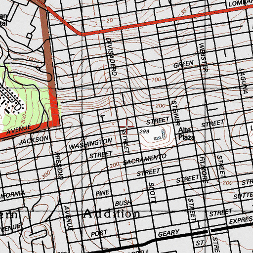 Topographic Map of Sterne School, CA