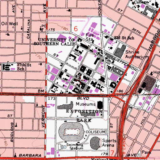 Topographic Map of Gwynn Wilson Student Union, CA