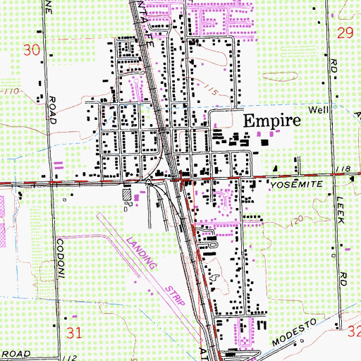 Topographic Map of Empire, CA