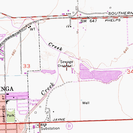 Topographic Map of KNGS-FM (Coalinga), CA