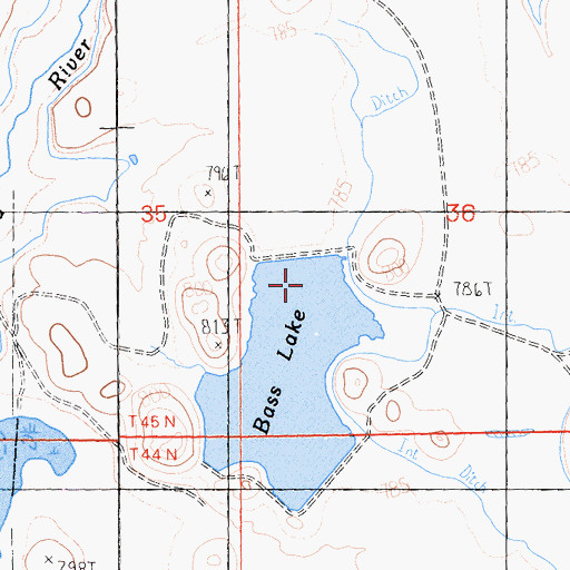 Topographic Map of Earl B Fiock 187 Dam, CA