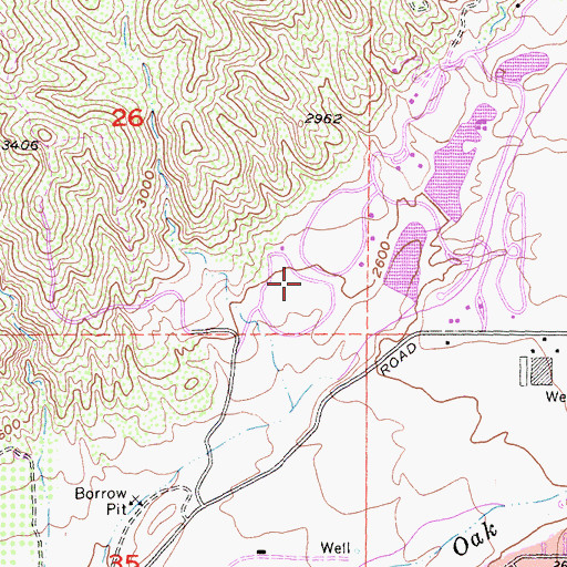 Topographic Map of Yucaipa Number 1 2009 Dam, CA