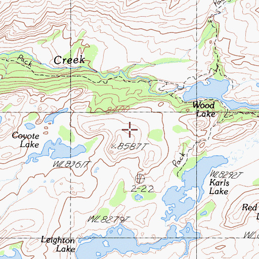Topographic Map of Leighton Dam, CA
