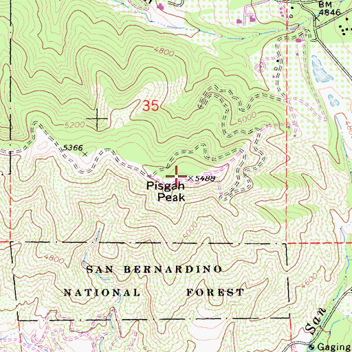 Topographic Map of KLRD-FM (Yucaipa), CA