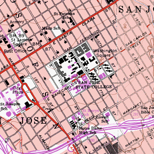 Topographic Map of Sweeney Hall, CA