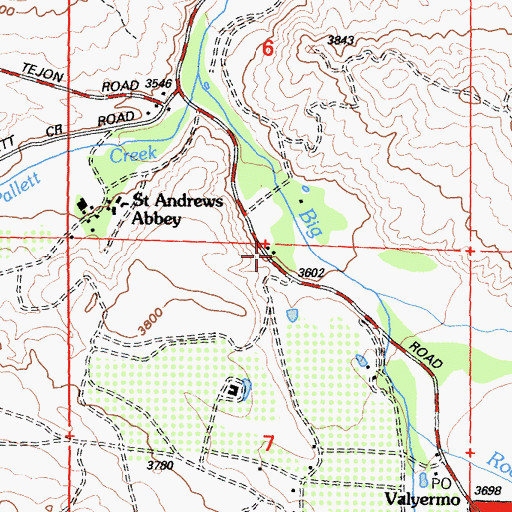 Topographic Map of Big Rock Patrol Station (historical), CA