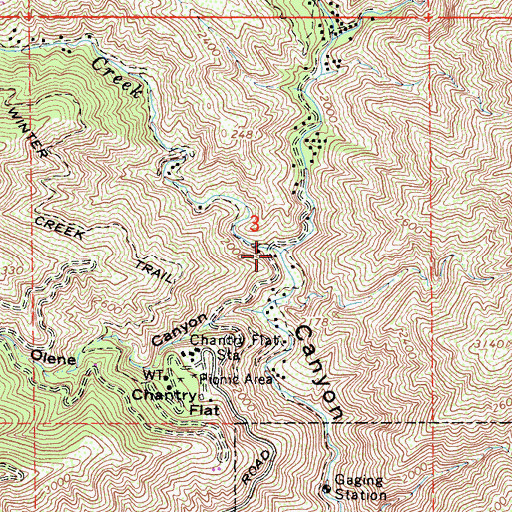 Topographic Map of Roberts Camp, CA