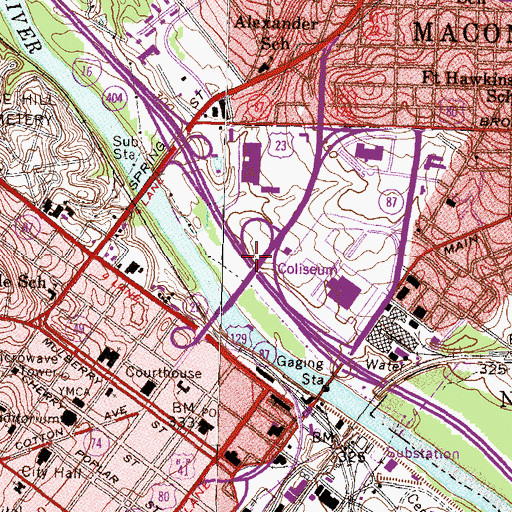 Topographic Map of Exit 3, GA