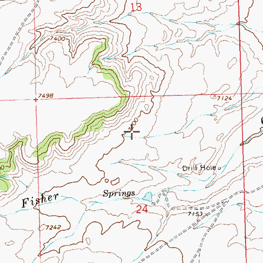 Topographic Map of Airborne Anomalous Area 57-10, CO