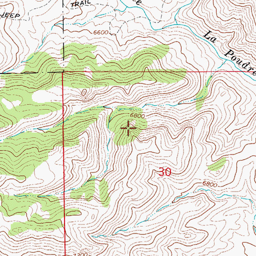 Topographic Map of Copper King Group, CO