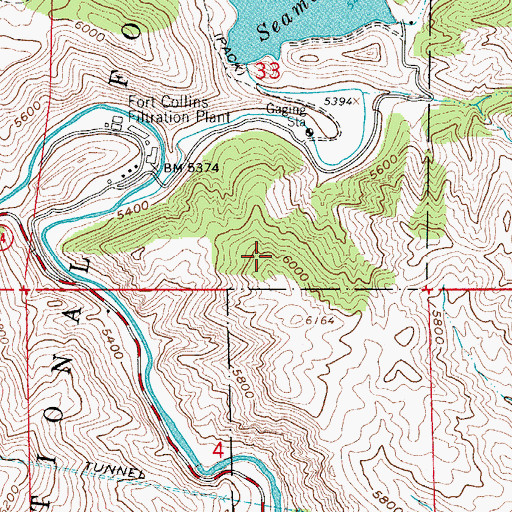 Topographic Map of Wahketa Lease Mine, CO