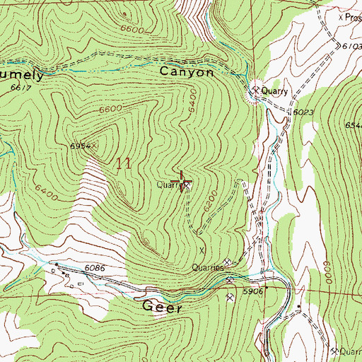 Topographic Map of Heil Quarry, CO