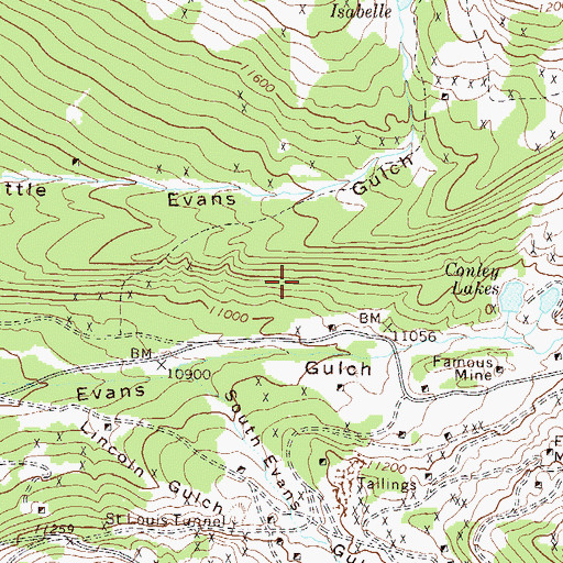 Topographic Map of Silver Spoon Mine, CO