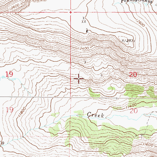 Topographic Map of South End Shaft, CO