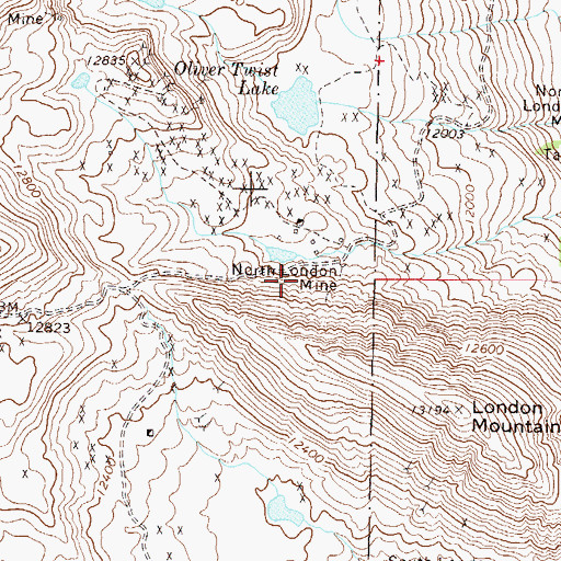 Topographic Map of Vienna Mine, CO