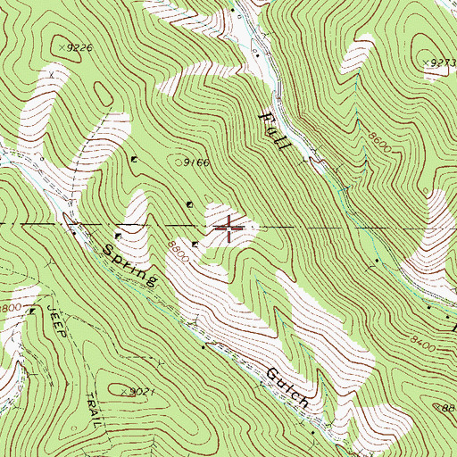 Topographic Map of Virginia Mine, CO