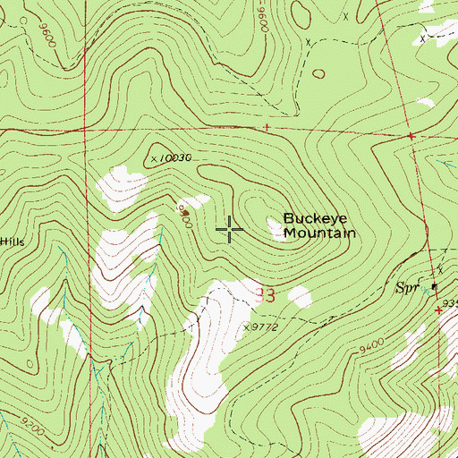 Topographic Map of Little Mary Mine, CO