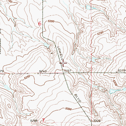 Topographic Map of Crandell Number Three Mine, CO
