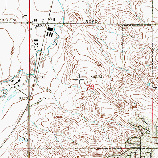 Topographic Map of Highway Mine, CO