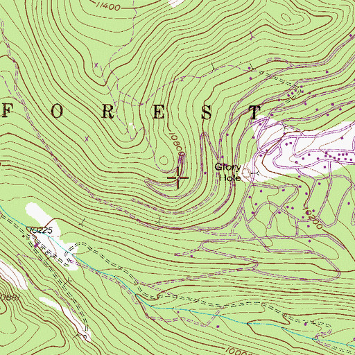 Topographic Map of Commercial Union Mine, CO