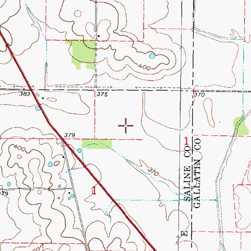 Topographic Map of Lake Murphysboro, IL