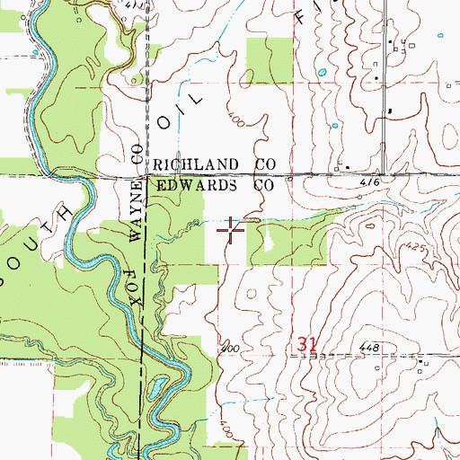 Topographic Map of C B and Q Railroad Reservoir, IL