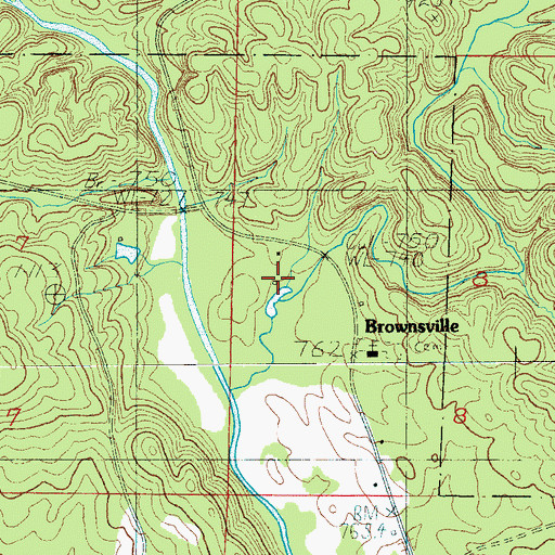 Topographic Map of Pierces Mill, AL