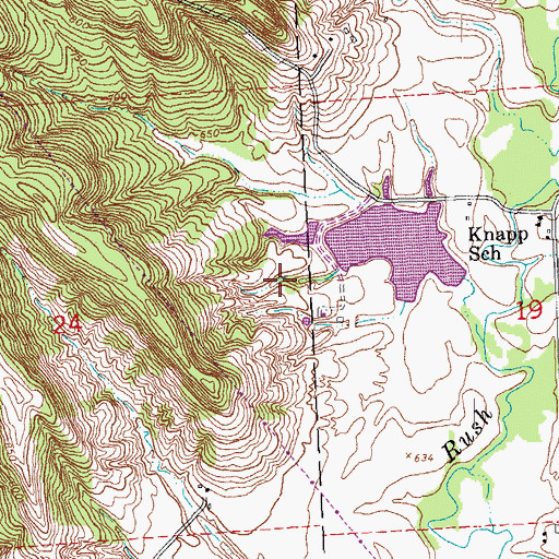 Topographic Map of Fitzgerald Lake, IL