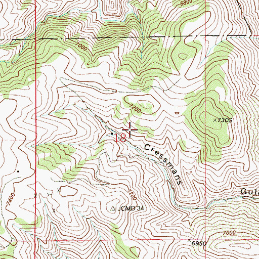 Topographic Map of Aubrey Ladwig Mine, CO